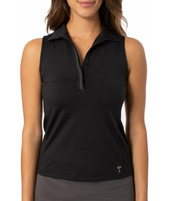 Golftini: Women's Sleeveless Fabulous Polo - Black Comment ça marche