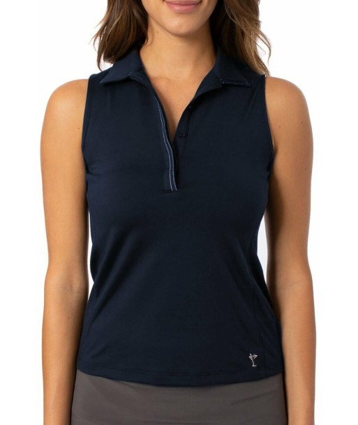 Golftini: Women's Sleeveless Fabulous Polo - Navy votre