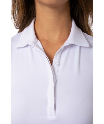 Golftini: Women's Sleeveless Fabulous Polo - White Les êtres humains sont 