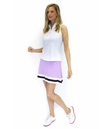 Golftini: Women's Sleeveless Ruffle Tech Polo - White Vous souhaitez 