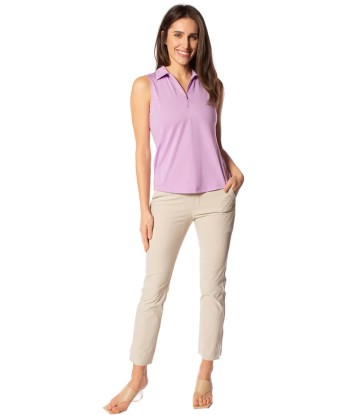 Golftini: Women's Sleeveless Zip Polo - Lavender shop