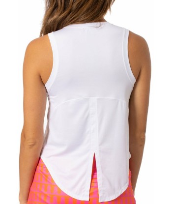 Golftini: Women's Sport Tech Tie Top - White de technologie