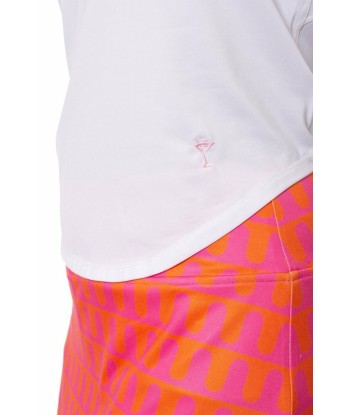 Golftini: Women's Sport Tech Tie Top - White de technologie