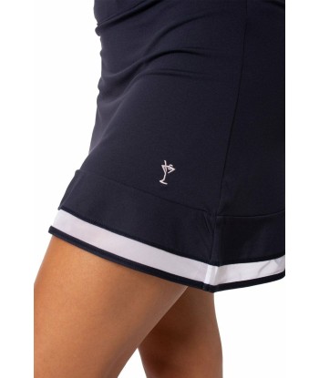 Golftini: Women's Top Golf Pull On Ruffle Stretch Skort - Navy 2024