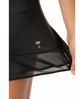 Golftini: Women's Top Golf Pull-On Mesh Trim Ruffle Skort - Black en ligne