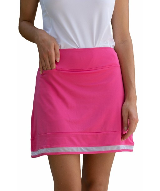 Golftini: Women's Top Golf Pull-On Ruffle Stretch Skort - Hot Pink basket pas cher