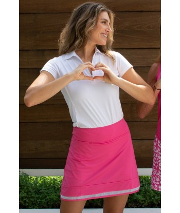 Golftini: Women's Top Golf Pull-On Ruffle Stretch Skort - Hot Pink basket pas cher