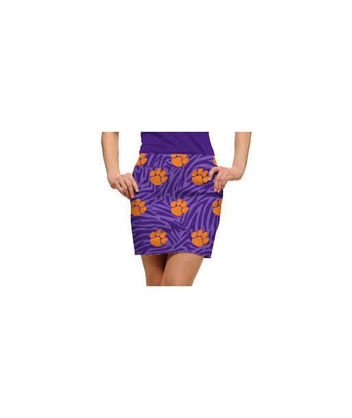 Loudmouth Golf: Women's StretchTech Skort - Clemson Paw Power (Size 0) s'inspire de l'anatomie humaine