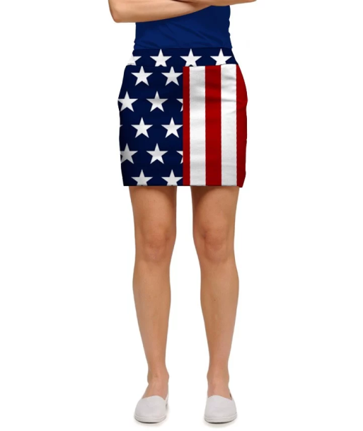 Loudmouth Golf: Women's StretchTech Skort - Stars & Stripes 2 - 3 jours ouvrés.