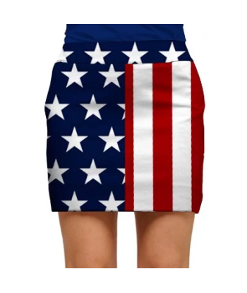 Loudmouth Golf: Women's StretchTech Skort - Stars & Stripes 2 - 3 jours ouvrés.