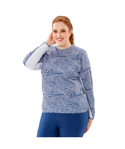 Nancy Lopez Golf: Women's Long Sleeve Plus Tee - Aspiration Print online