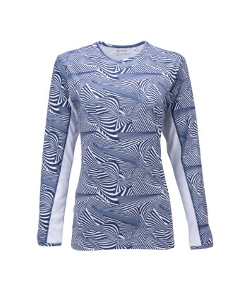 Nancy Lopez Golf: Women's Long Sleeve Tee - Aspiration Print de l' environnement