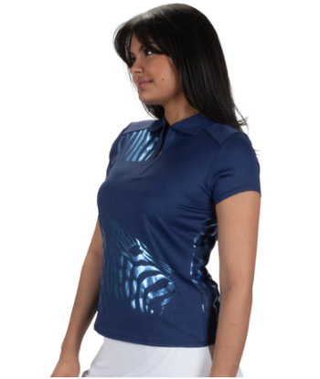 Nancy Lopez Golf: Women's Short Sleeve Polo - Safari livraison gratuite