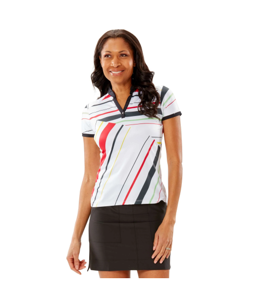 Nancy Lopez Golf: Women's Short Sleeve Polo - Sprite Livraison rapide