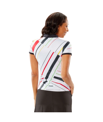 Nancy Lopez Golf: Women's Short Sleeve Polo - Sprite Livraison rapide