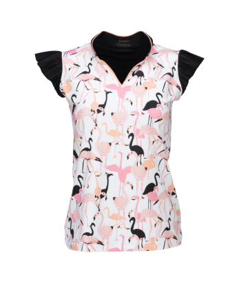 Nancy Lopez Golf: Women's Sleeveless Polo - Flamingo l'achat 