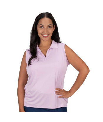 Nancy Lopez Golf: Women's Sleeveless Plus Polo - Legacy les ctes