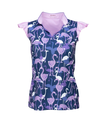 Nancy Lopez Golf: Women's Sleeveless Polo - Flamingo l'achat 