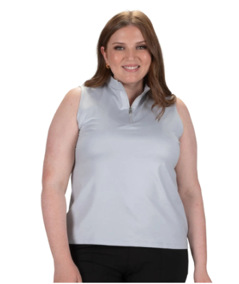 Nancy Lopez Golf: Women's Sleeveless Polo Plus - Shine Faites des économies