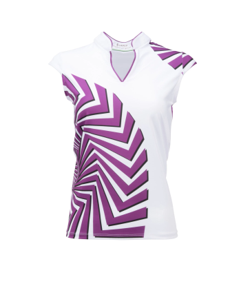 Nancy Lopez Golf: Women's Sleeveless Polo - Star brillant des détails fins