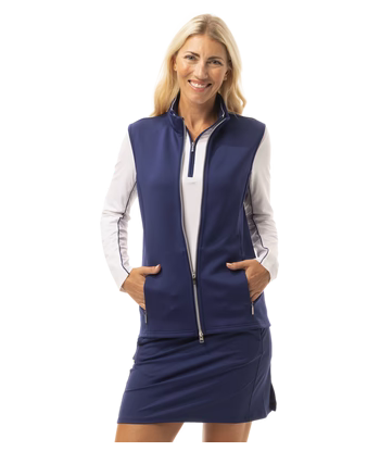 SanSoleil: Ladies SolLayer Zip Vest- 900512 Dans la société mordern