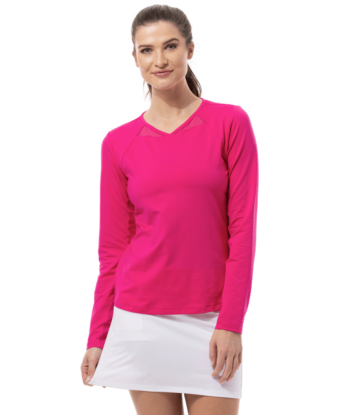 SanSoleil: Ladies Soltek Lux Long Diamond Neck Active Top - 900623 Venez découvrir notre 