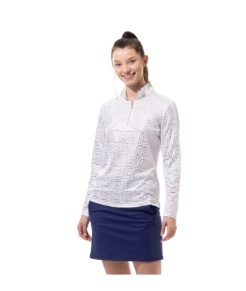 SanSoleil: Ladies SolShine Long Sleeve Mock - 900320 en linge