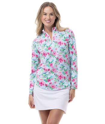 SanSoleil: Ladies Soltek Lux Long Sleeve Mock - 900621 livraison et retour toujours gratuits