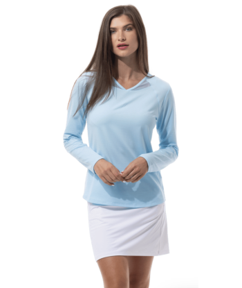 SanSoleil: Ladies Soltek Lux Long Diamond Neck Active Top - 900623 Venez découvrir notre 