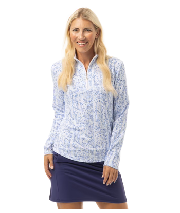 SanSoleil: Ladies Soltek Lux Long Sleeve Mock - 900621 livraison et retour toujours gratuits