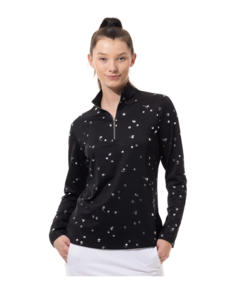 SanSoleil: Ladies SolShine Long Sleeve Mock - 900320 en linge