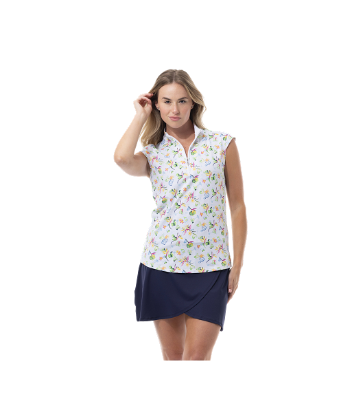 SanSoleil: Ladies UPF 50 SolTek Lux Sleeveless Print Mock - 900627P commande en ligne