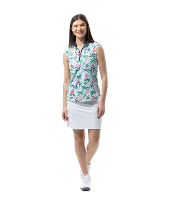 SanSoleil: Ladies UPF 50 SolTek Lux Sleeveless Print Mock - 900627P commande en ligne