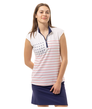 SanSoleil: Ladies UPF 50 SolCool Sleeveless Mock - 900471 online