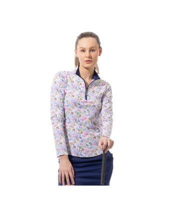 SanSoleil: Ladies Soltek Lux Long Sleeve Mock - 900621 livraison et retour toujours gratuits