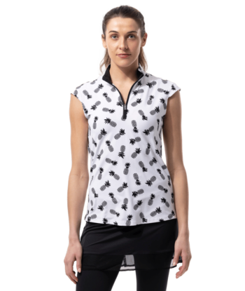 SanSoleil: Ladies UPF 50 SolTek Lux Sleeveless Print Mock - 900627P commande en ligne