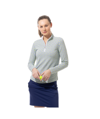 SanSoleil: Ladies Soltek Lux Long Sleeve Mock - 900621 livraison et retour toujours gratuits