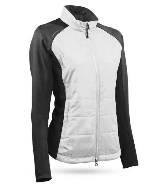 Sun Mountain: Women's Hybrid Jacket - White/Steel (Size Large) SALE Découvrez la collection