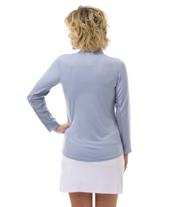 SanSoleil: Ladies UPF 50 SunGlow Zip Mock - 900448 Amélioration de cerveau avec