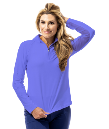 SanSoleil: Ladies UPF 50 SolTek Lux Long Sleeve Mock - 900622 en stock