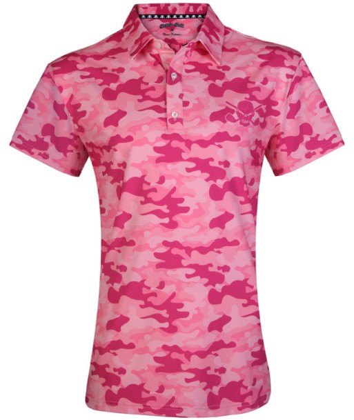 Tattoo Golf: Women's Camo Cool-Stretch Golf Shirt - Pink sur le site 