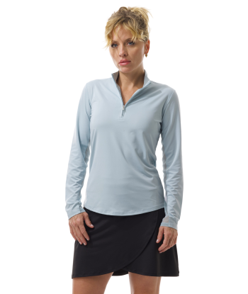 SanSoleil: Ladies UPF 50 SunGlow Zip Mock - 900448 Amélioration de cerveau avec