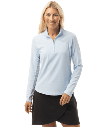 SanSoleil: Ladies UPF 50 SolTek Lux Long Sleeve Mock - 900622 en stock