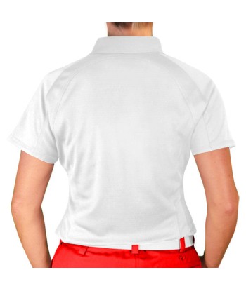 Golf Knickers: Ladies Argyle Paradise Golf Shirt - Red/White ouvre sa boutique