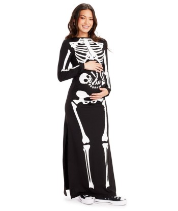 Pregnant Skeleton Maternity Costume Dress france