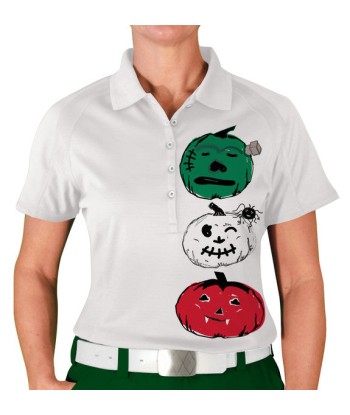 Golf Knickers: Womens Halloween Golf Shirt - Monster-O-Lanterns pas cher chine