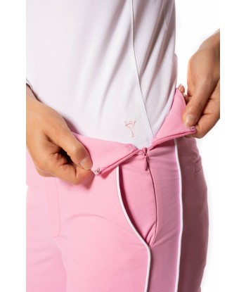 Golftini Women's Bubble Gum Pink Pull-On Stretch Ankle Pant (Size Medium) SALE pas chere