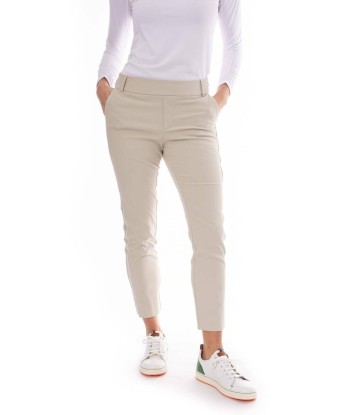 Golftini Women's Khaki with White Stripe Pull-On Stretch Ankle Pant (Size XS) SALE Profitez des Offres !