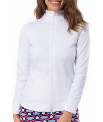 Golftini Women's White Double-Zip Sport Jacket (Size Medium) SALE de votre