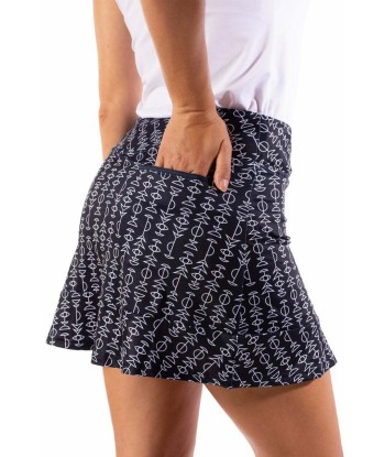 Golftini: Women's  16.5" Pull-On Ruffle Stretch Skort - Zodiac des créatures d'habitude